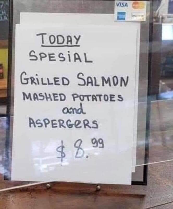 Blue plate special?