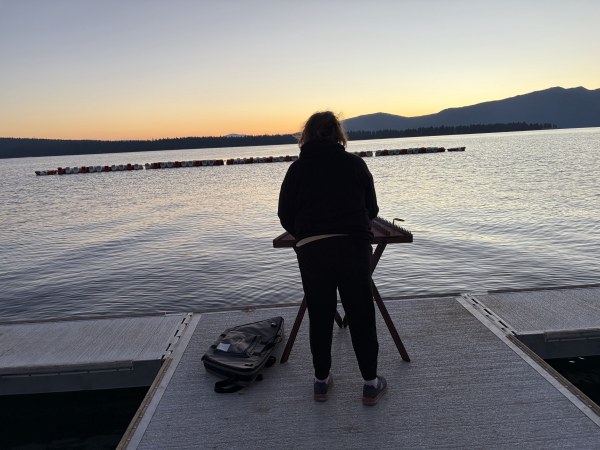 Playing at dawn