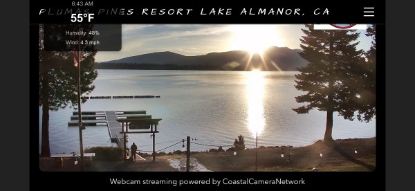 Last webcam shot of the trip